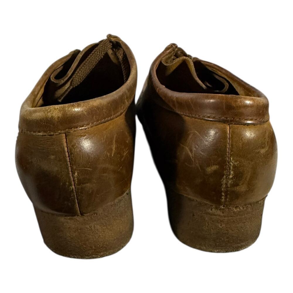 Clark’s Wallabee Moc Toe Leather Shoes Men’s 7 Brown Lace-Up Casual Comfort - Picture 5 of 8